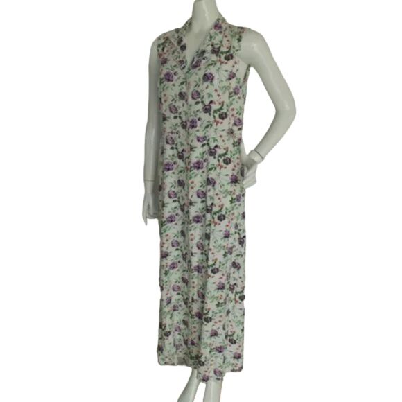 ORIGINAL ISLAND SPORT Dress, 12, White/Red & purple flower, Maxi, Sleeveless - Picture 4 of 13